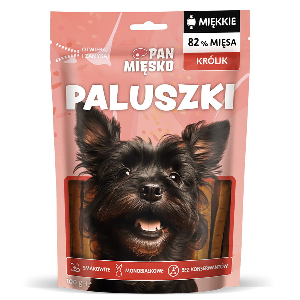 Pan Mięsko Przysmak dla psa Paluszki Królik (dorosły) 100g